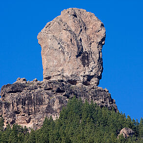 This file is licensed under the Creative Commons Attribution-Share Alike 2.0 Generic license. Roque Nublo, viewed from La Culata (Tejeda), on Gran Canaria in the Canary Islands, Spain. by El Coleccionista de Instantes at https://flickr.com/photos/31195974@N05/4628865788